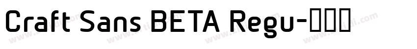 Craft Sans BETA Regu字体转换